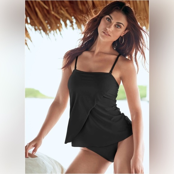 VENUS Other - VENUS. Classic Bandeau Tankini - Black Beauty NWOT 12